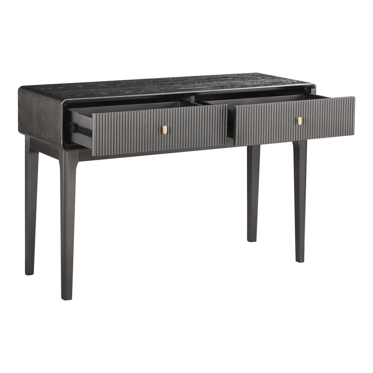Halston Mocha Fluted Dressing Table