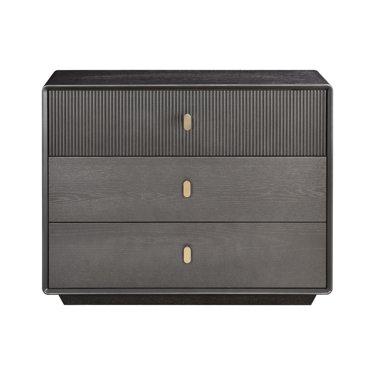 Halston Mocha Fluted Chest of Drawers