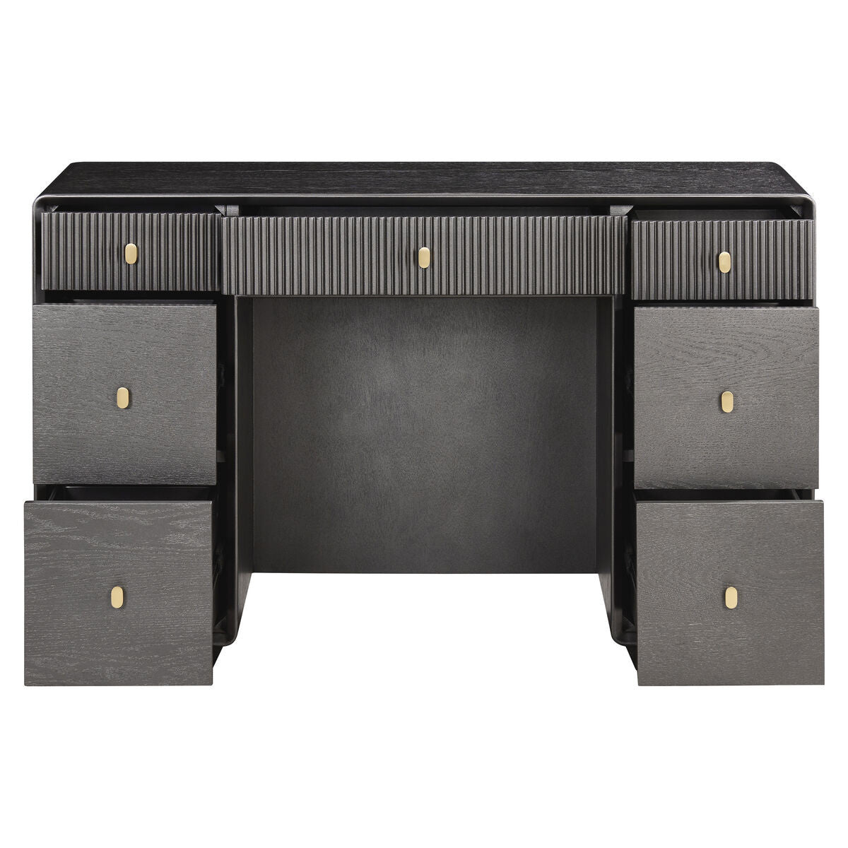 Halston Mocha Seven Drawer Dressing Table