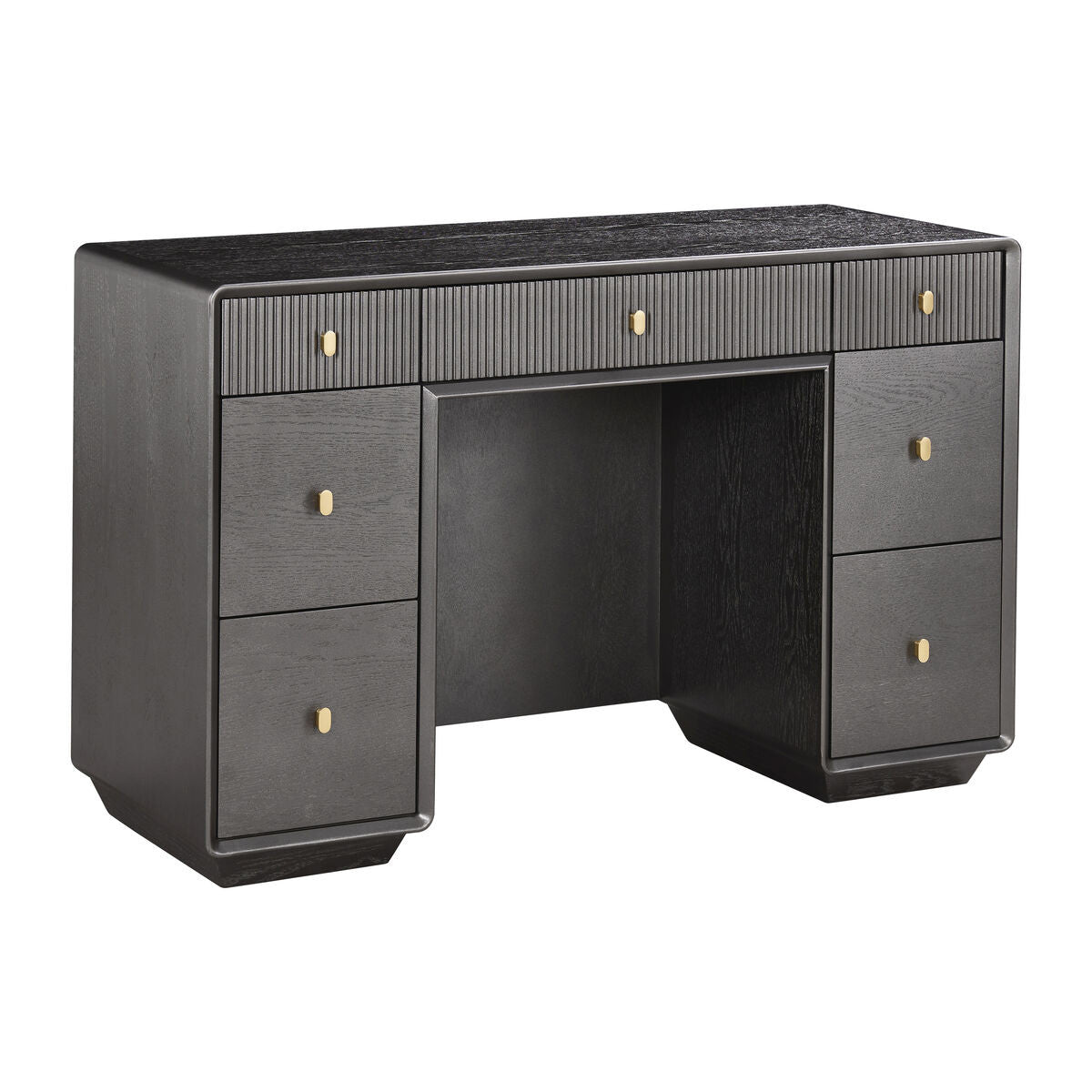 Halston Mocha Seven Drawer Dressing Table