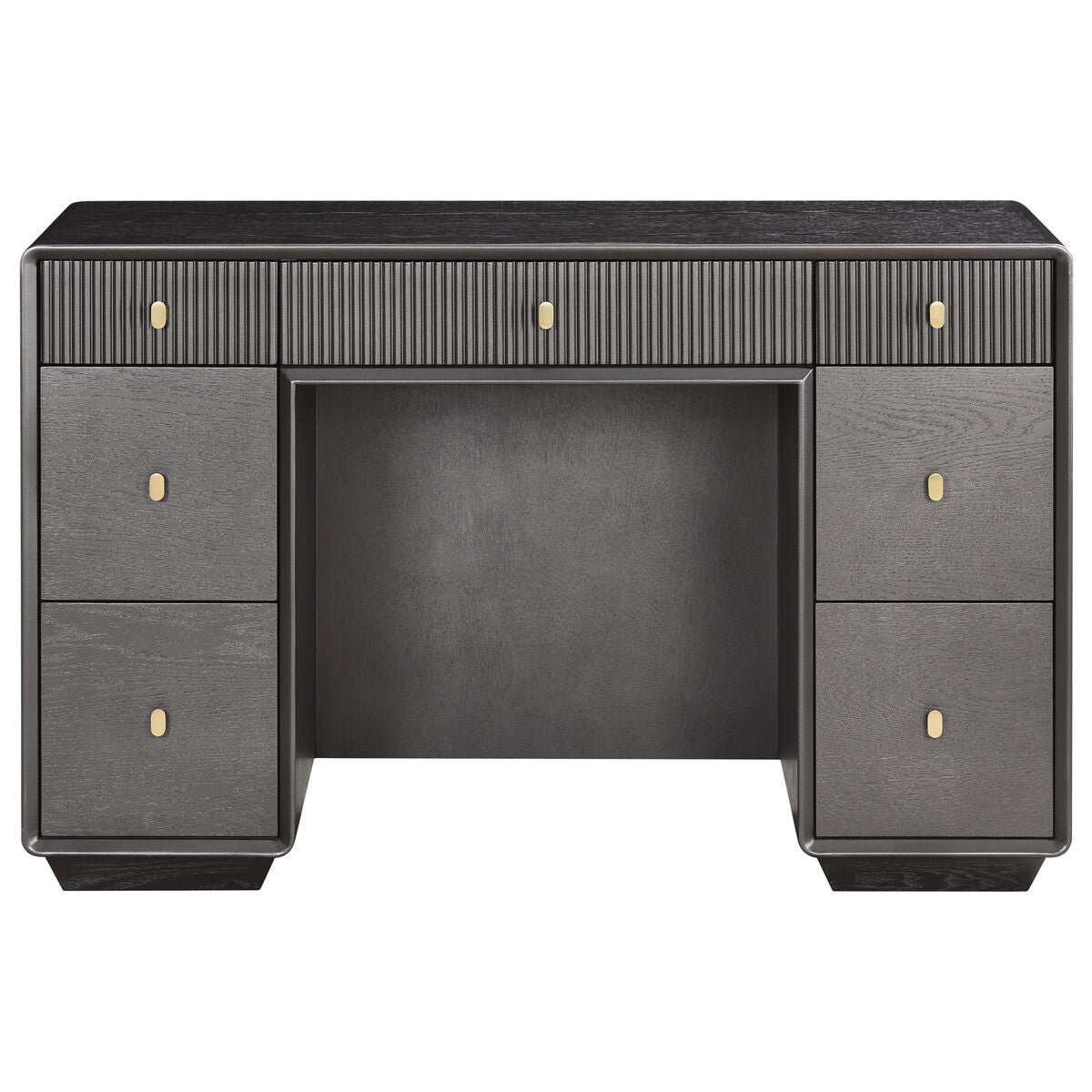 Halston Mocha Seven Drawer Dressing Table