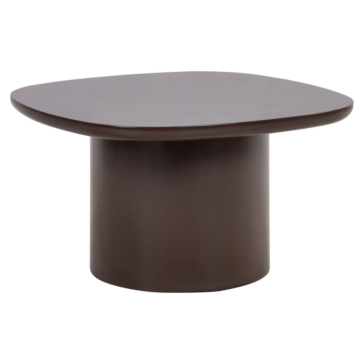 Ancona Chocolate Brown Side Table