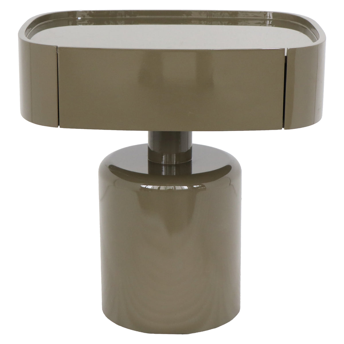 Saffron Clay Green Bedside Table