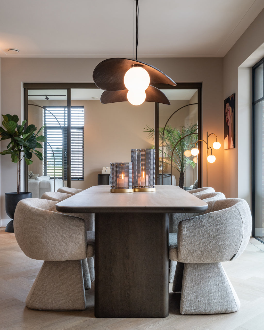 Nantes Brown Dining Table 230cm