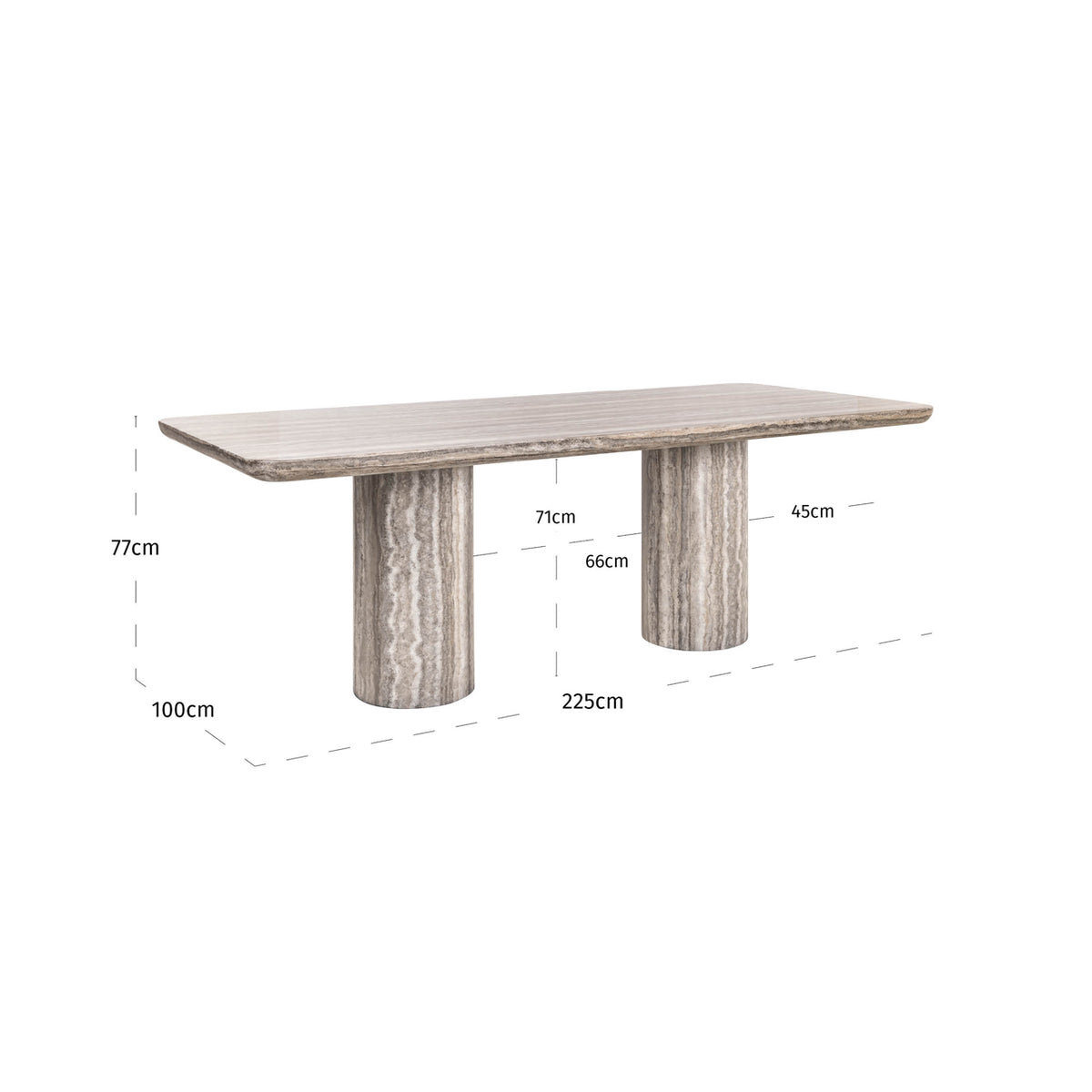 Dulcie Grey Dining Table