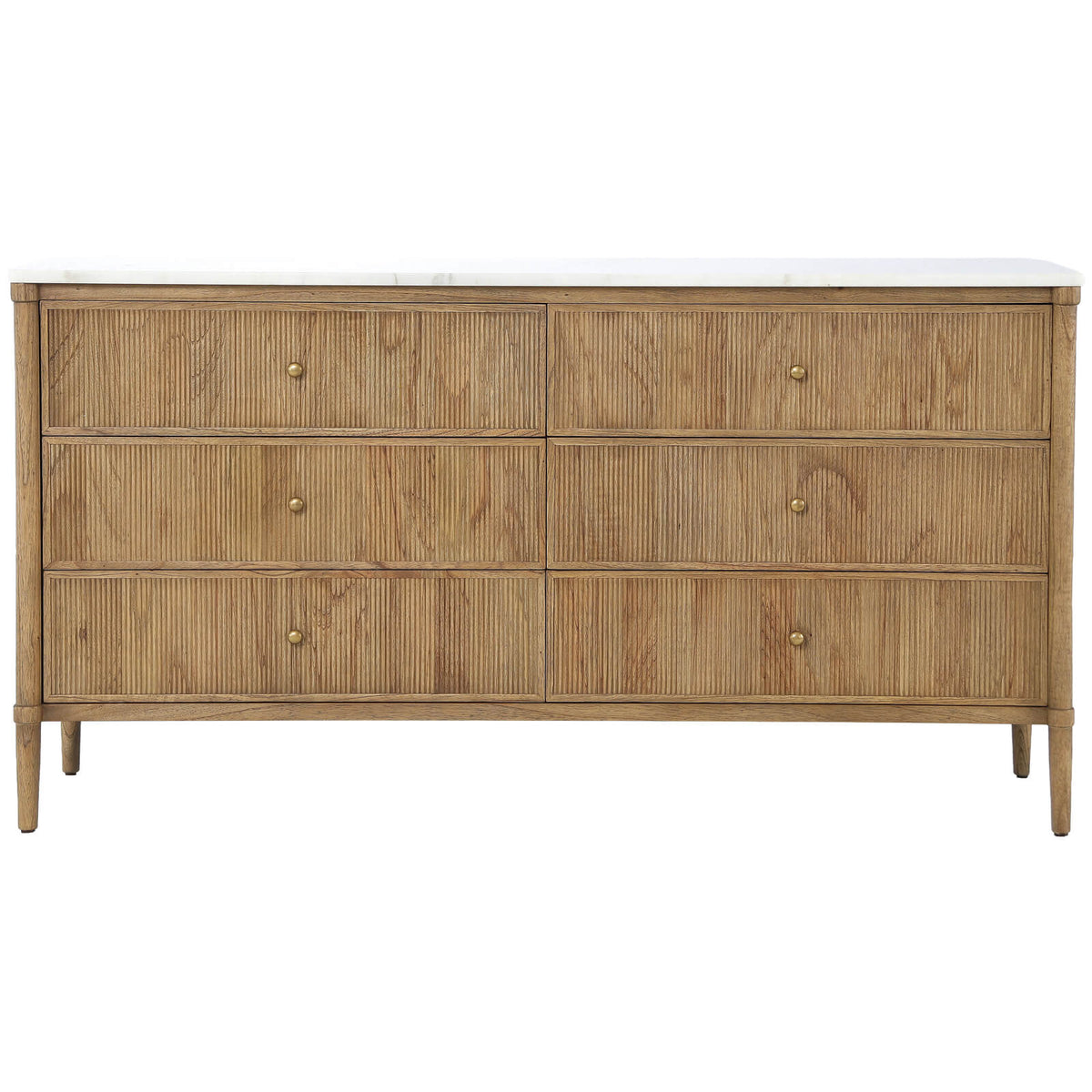 Taormina 6 Drawer Chest of Drawers with Marble Top
