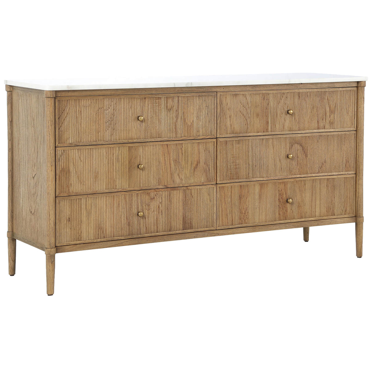 Taormina 6 Drawer Chest of Drawers with Marble Top