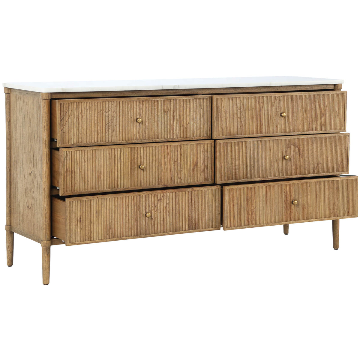 Taormina 6 Drawer Chest of Drawers with Marble Top