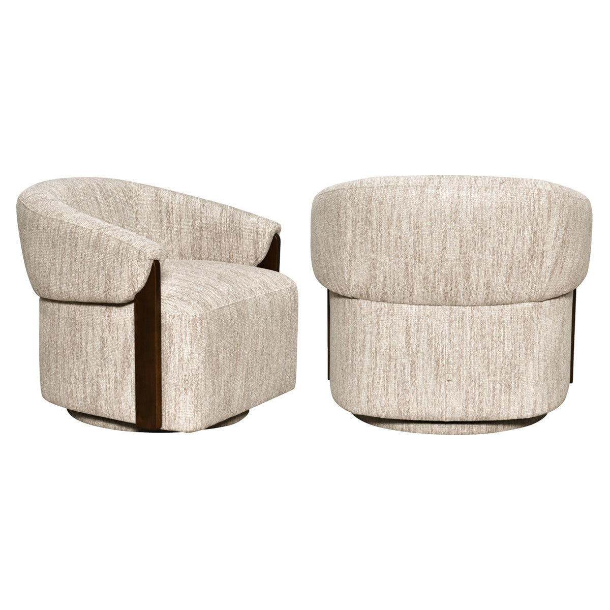 Marisol Natural Softweave Swivel Occasional Chair