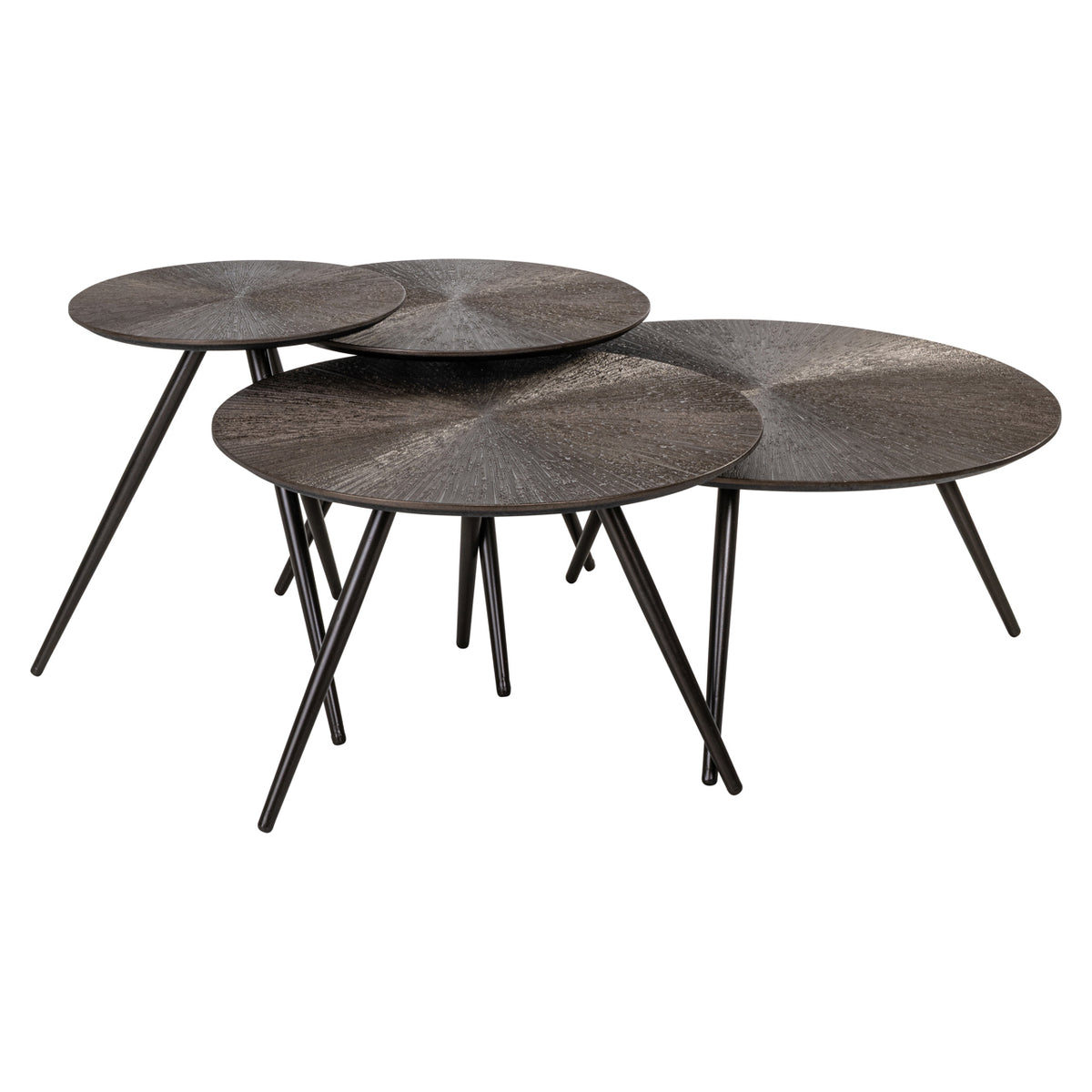 Quadrant Bronze Coffee Table Set
