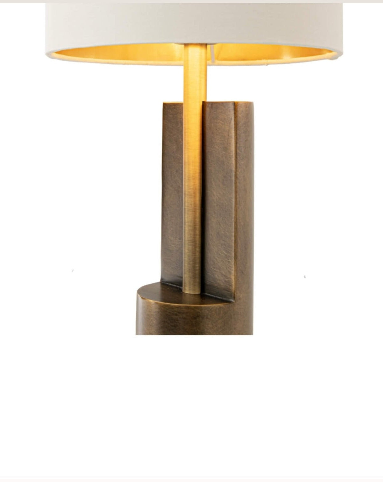 Opal Brass Table Lamp