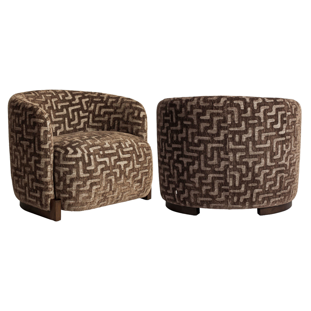 Harper Brown Labyrinth Occasional Chair