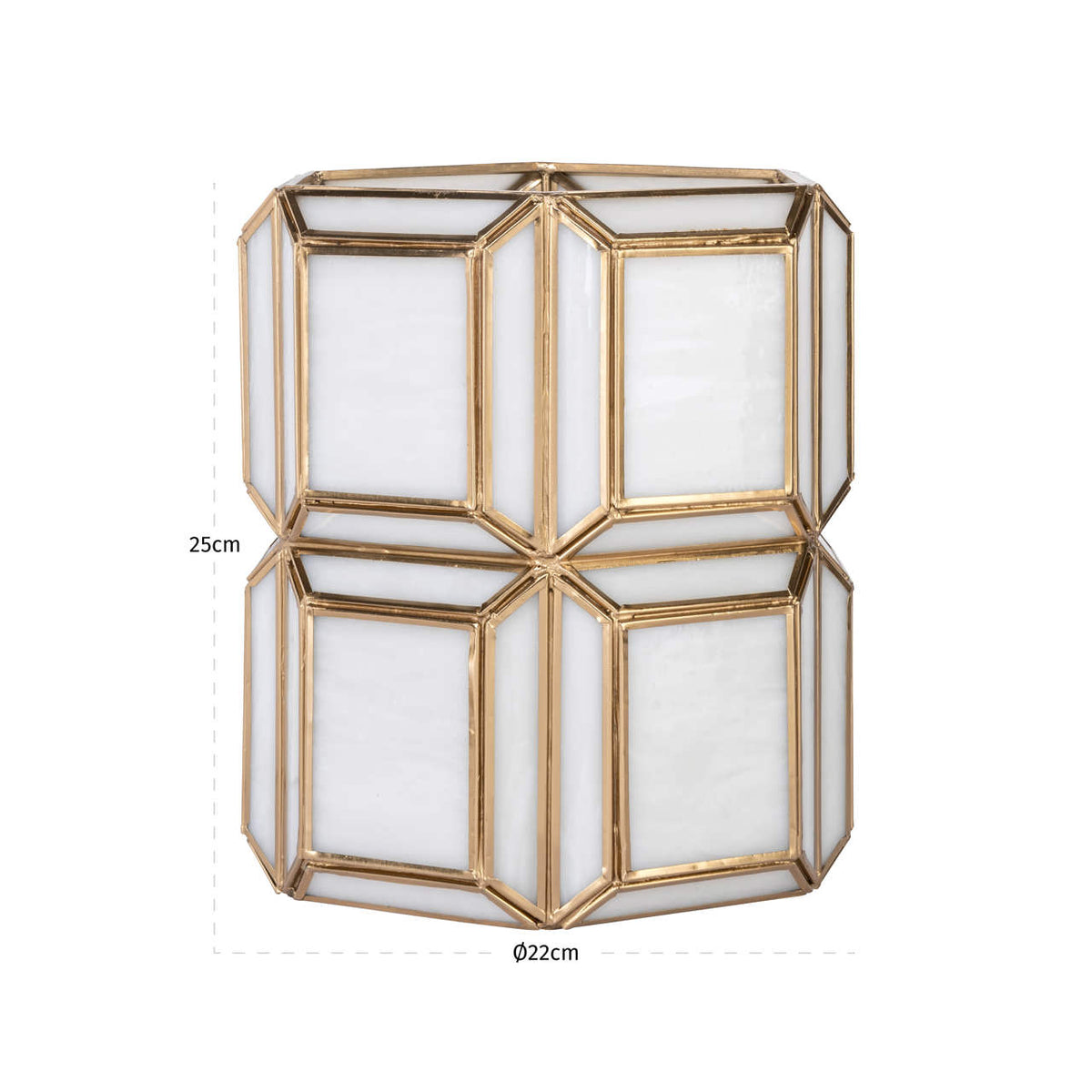 Arietta Antique Brass Small Hurricane Lantern