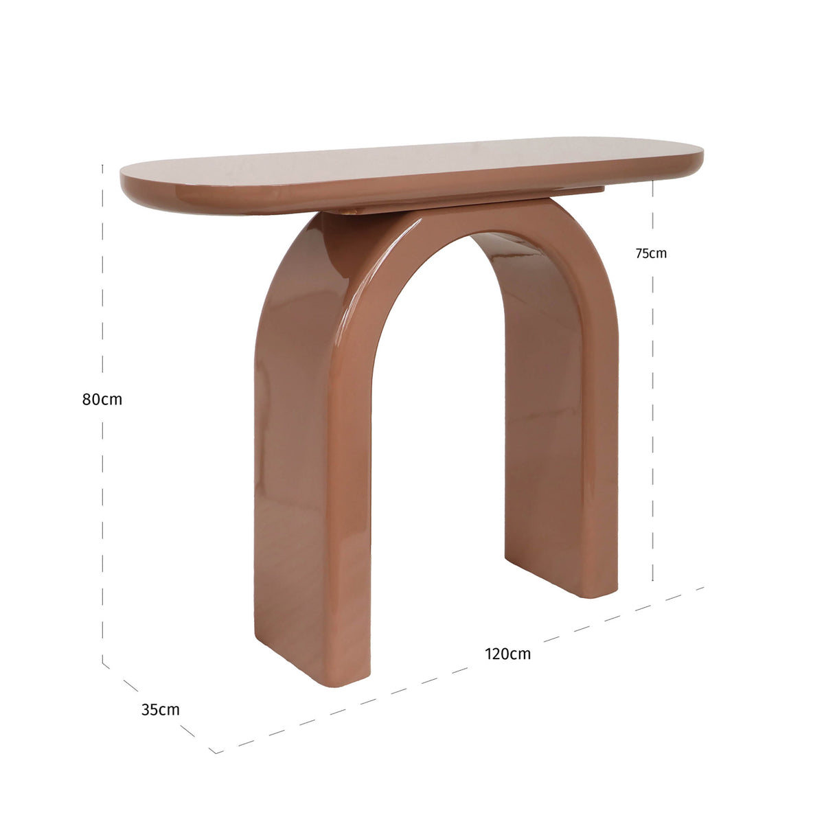 Kirby Mocha Mousse Console Table