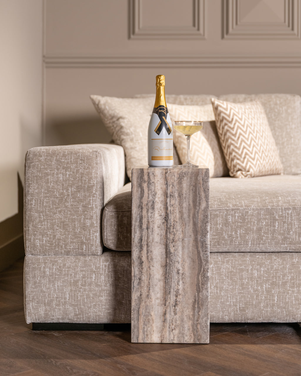 Dulcie Grey Sofa Side Table