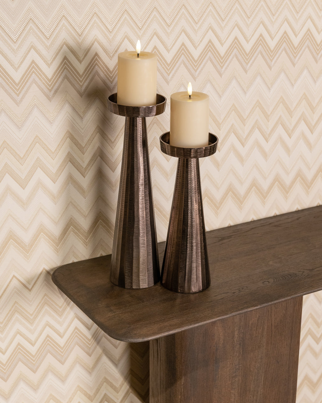 Castella Smoked Charcoal Console Table