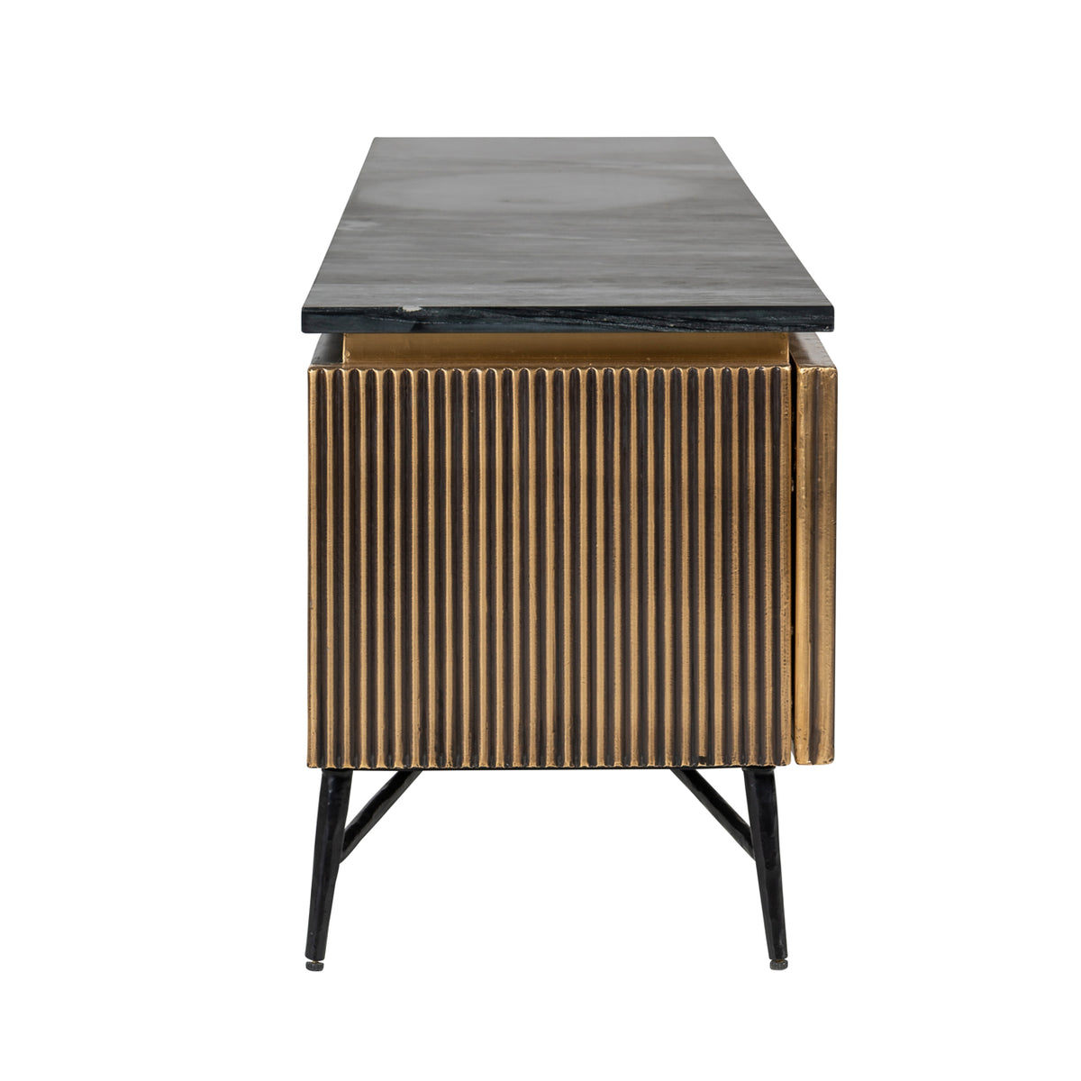 Irving Gold 2 Door Media Unit