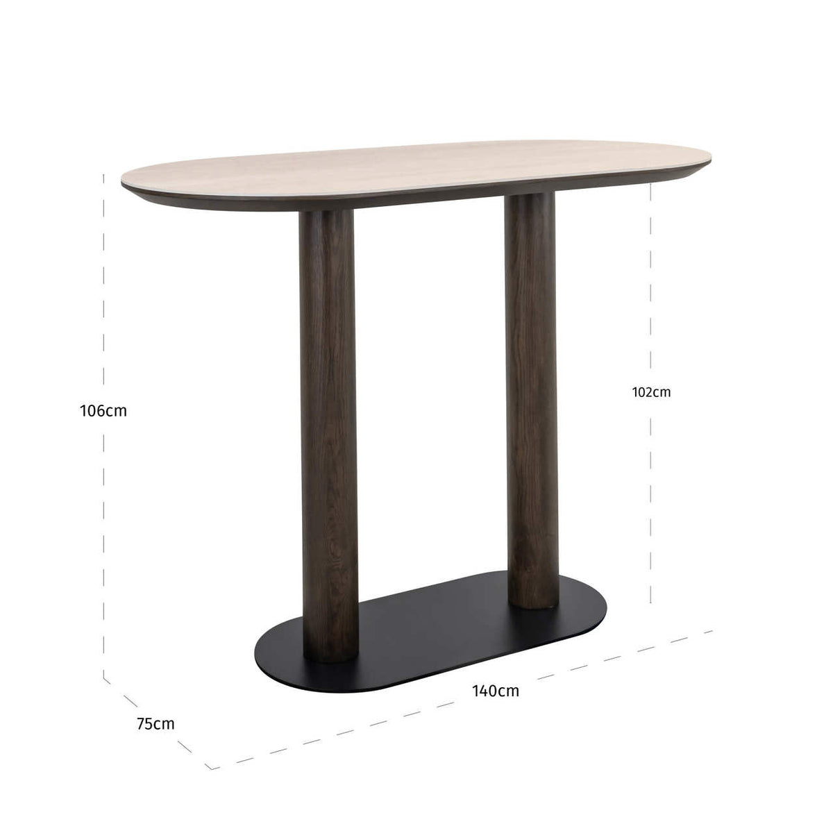 Rothley Brown Bar Table