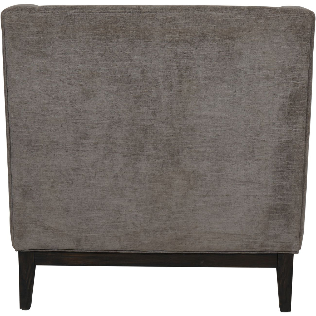 Carlisle Buttoned Armchair in Warm Grey Fabric