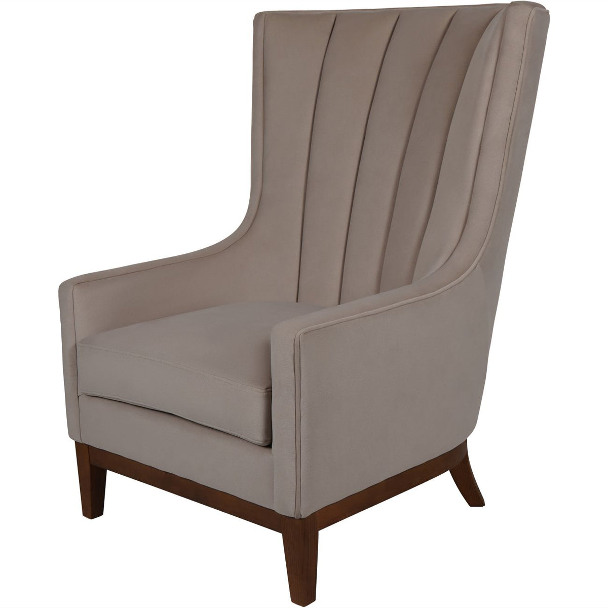 Delphine Taupe Upholstered Occasional Chair
