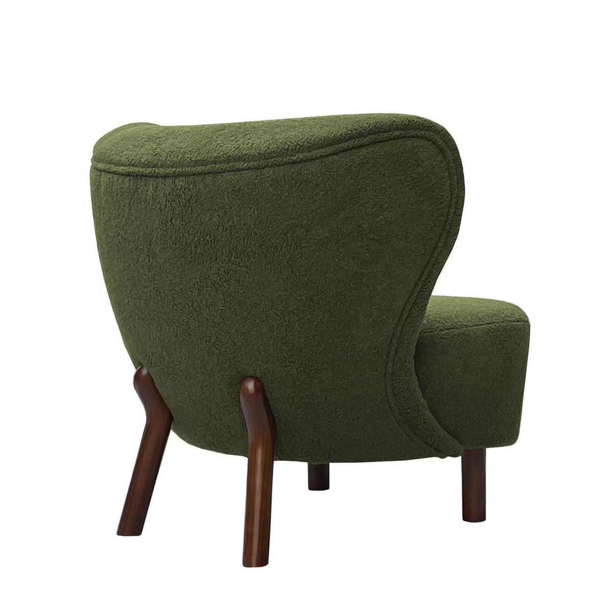 Darcy Wingback Occasional Chair Hunter Green Boucle