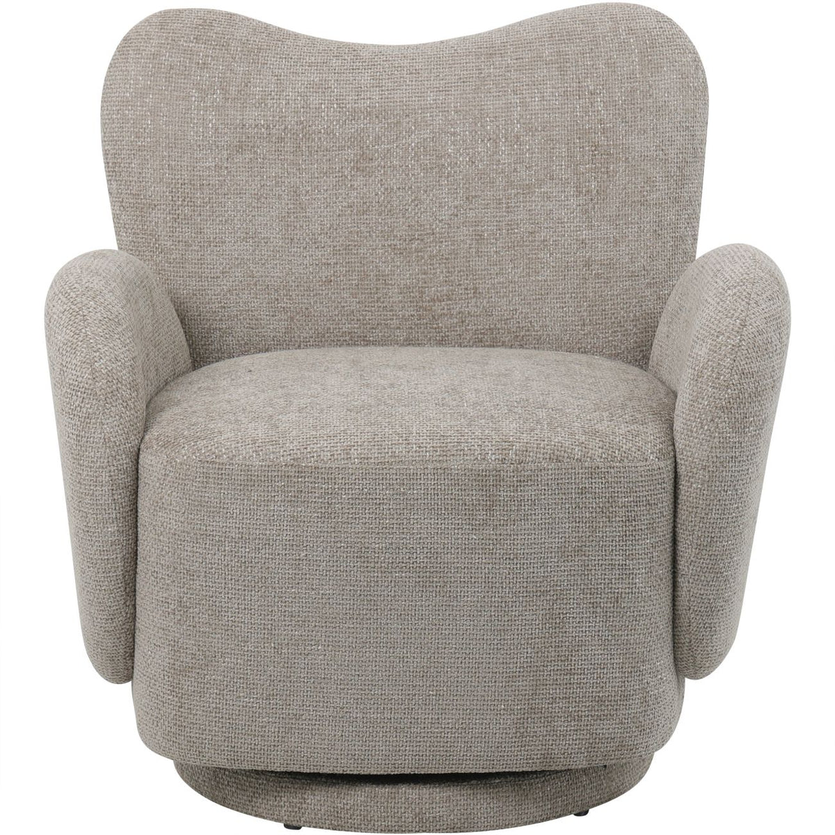 Ursula Upholstered Swivel Chair Neutral