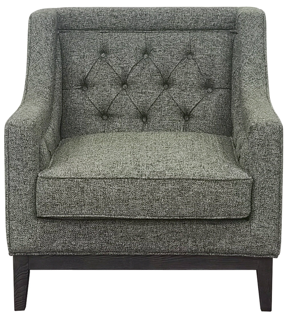 Carlisle Buttoned Armchair Forest Green