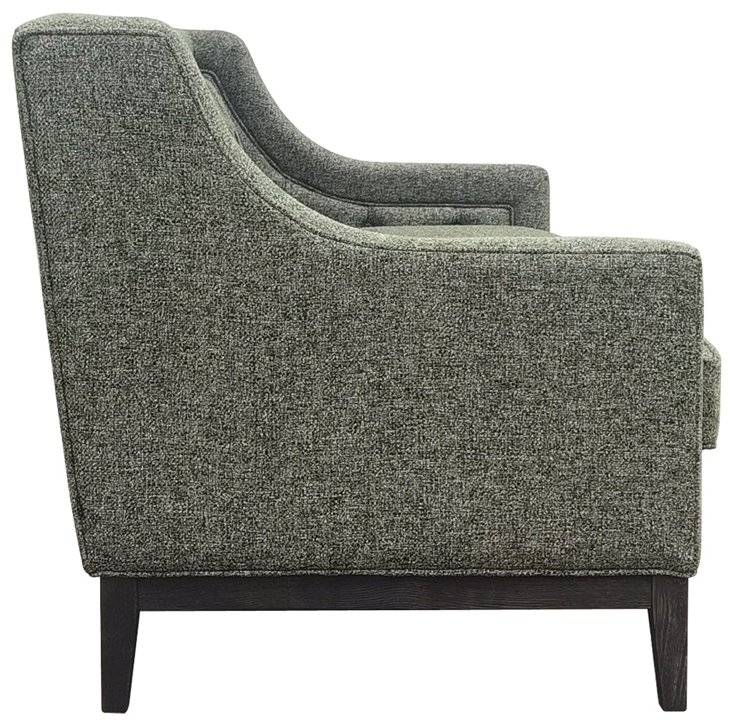 Carlisle Buttoned Sofa Forest Green