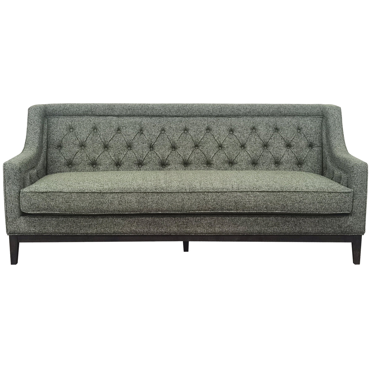 Carlisle Buttoned Sofa Forest Green