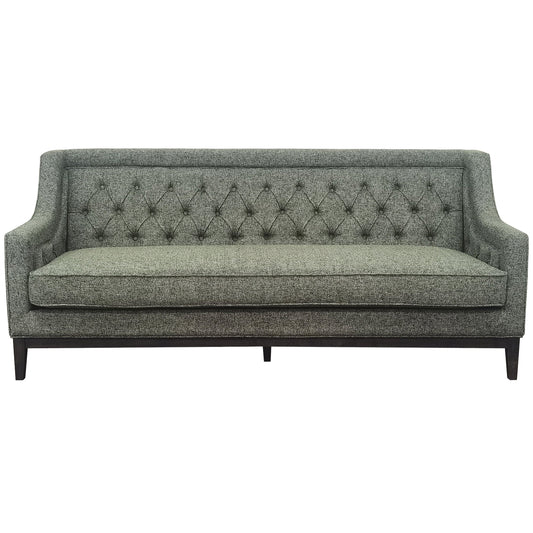 Carlisle Buttoned Sofa Forest Green