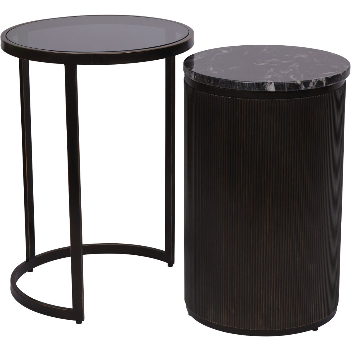 Monte Carlo Black Set of 2 Nesting Side Tables