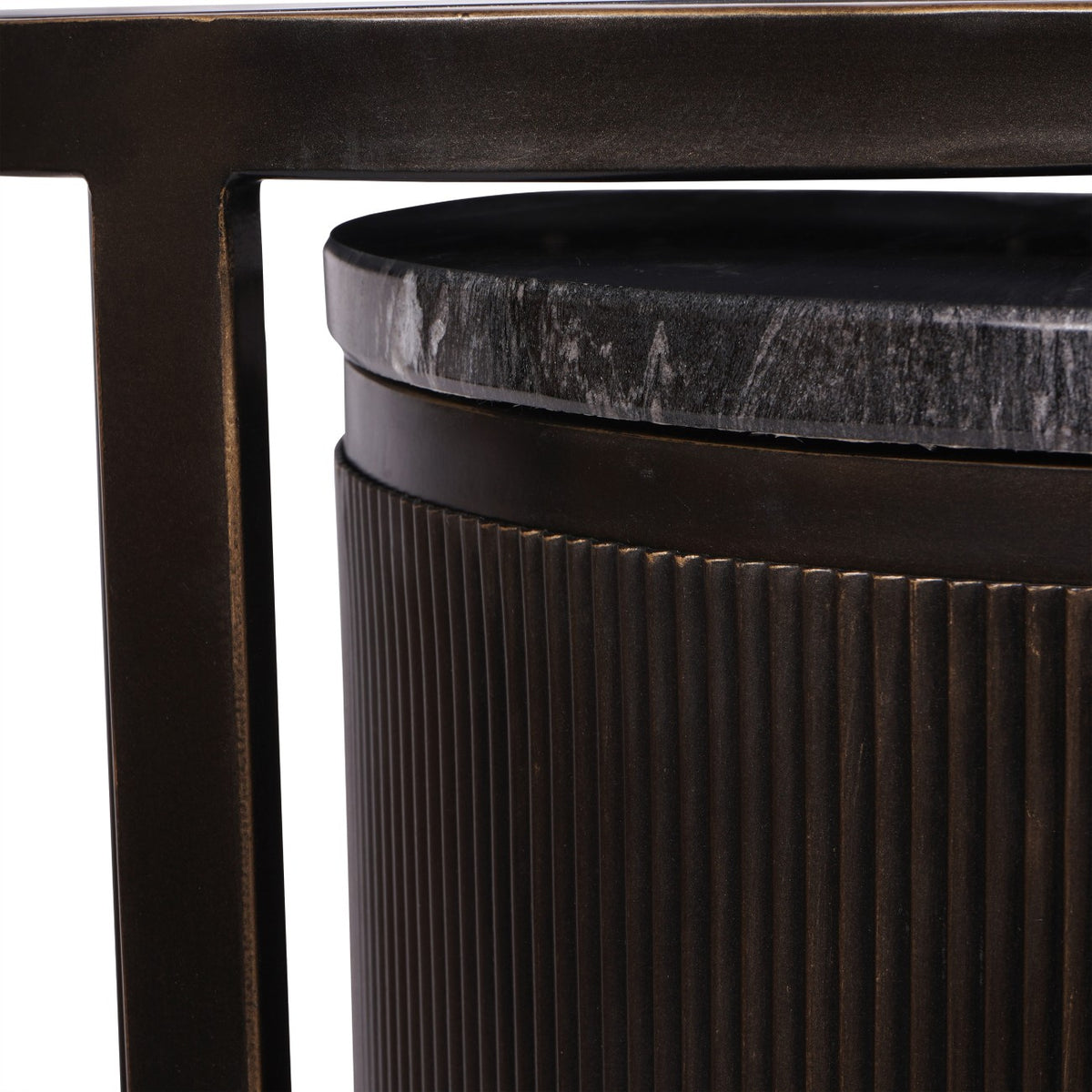 Monte Carlo Black Set of 2 Nesting Side Tables