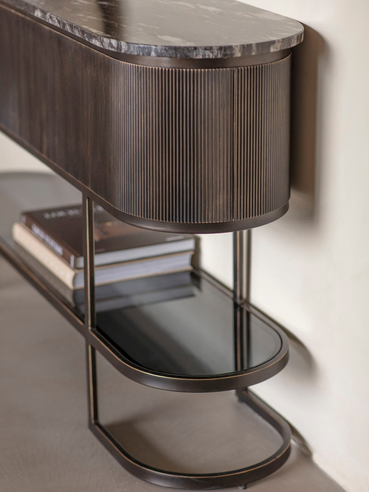 Monte Carlo Black Console Table