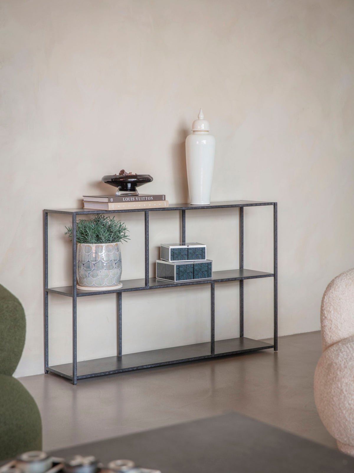 Warwick Console Table Mottled Black