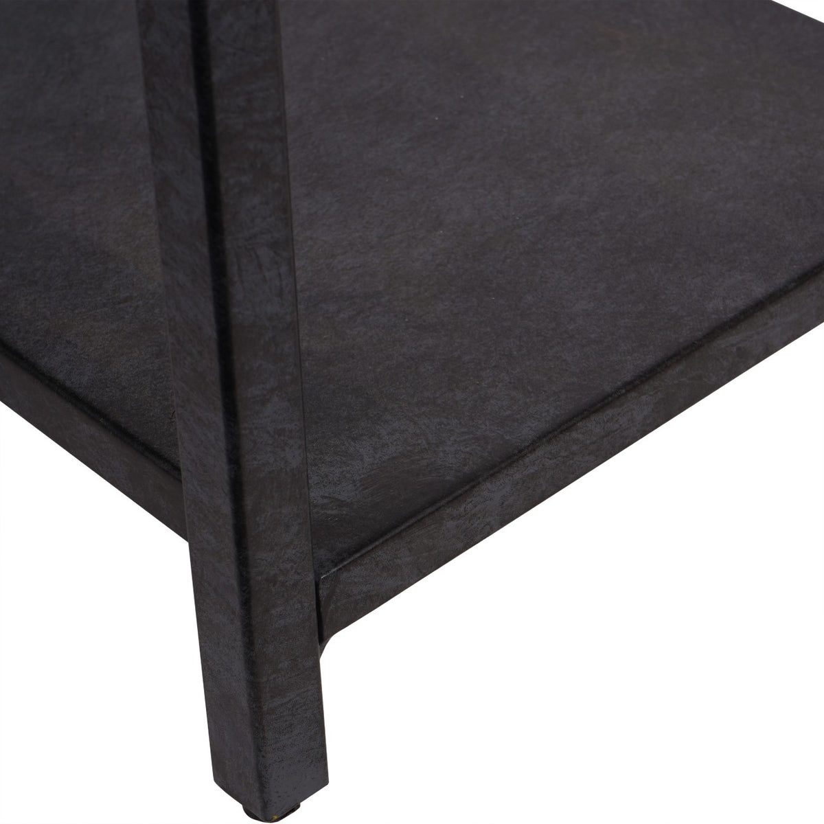 Warwick Tall Metal Shelving Unit Mottled Black