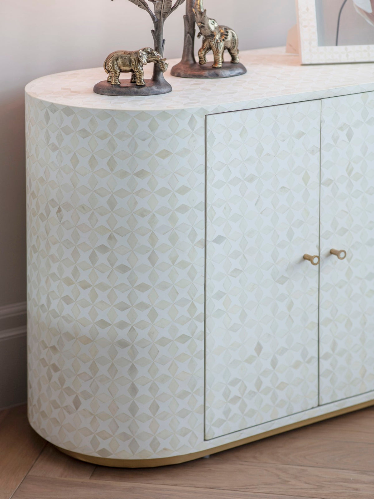 Rowan Bone Inlay Two Door Cabinet