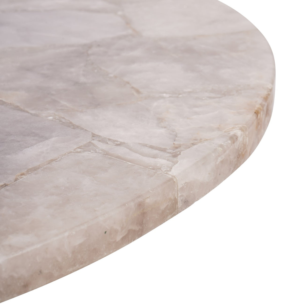 Verity Round Smokey Quartz Coffee Table 80cm