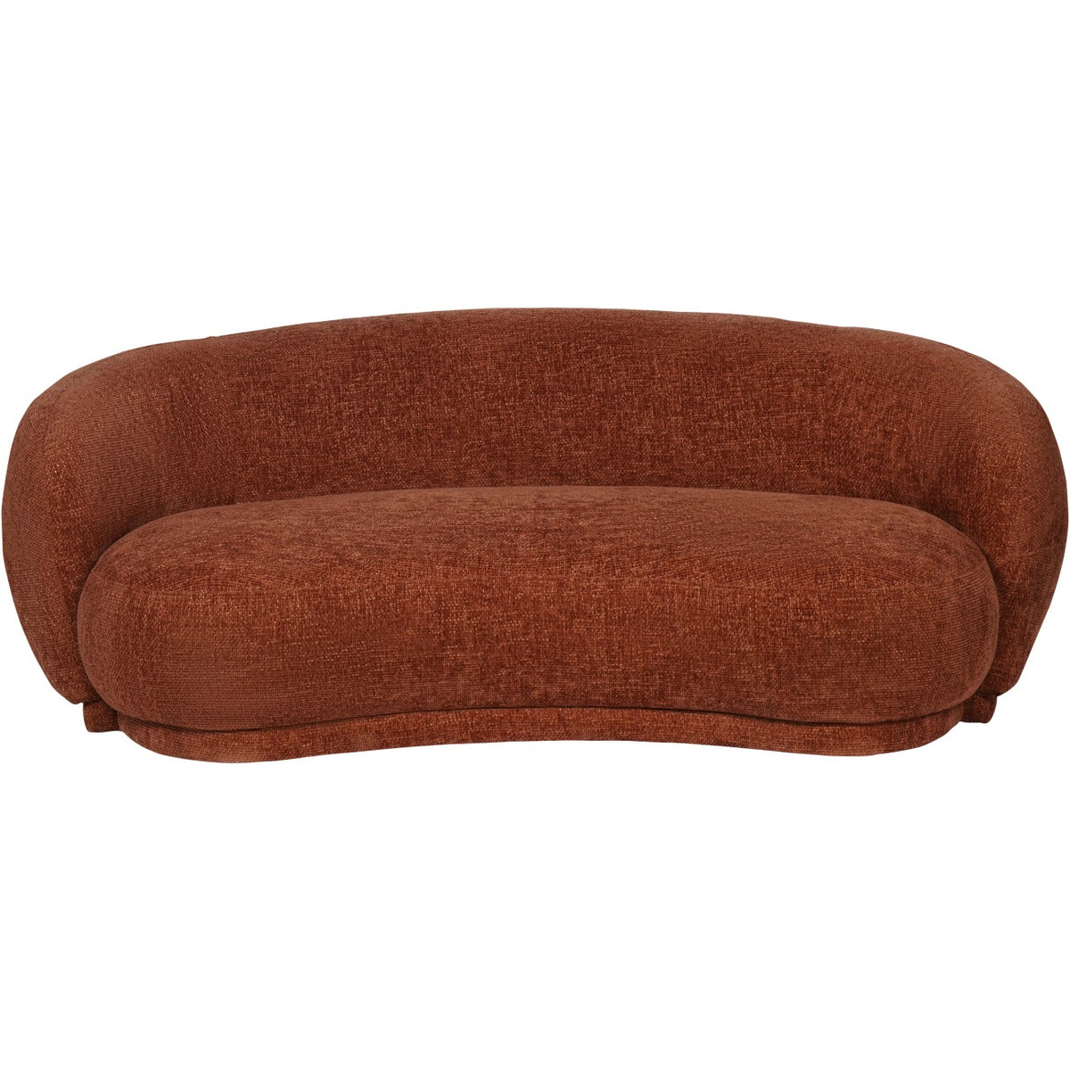 Marlowe Curved Sofa Terracotta