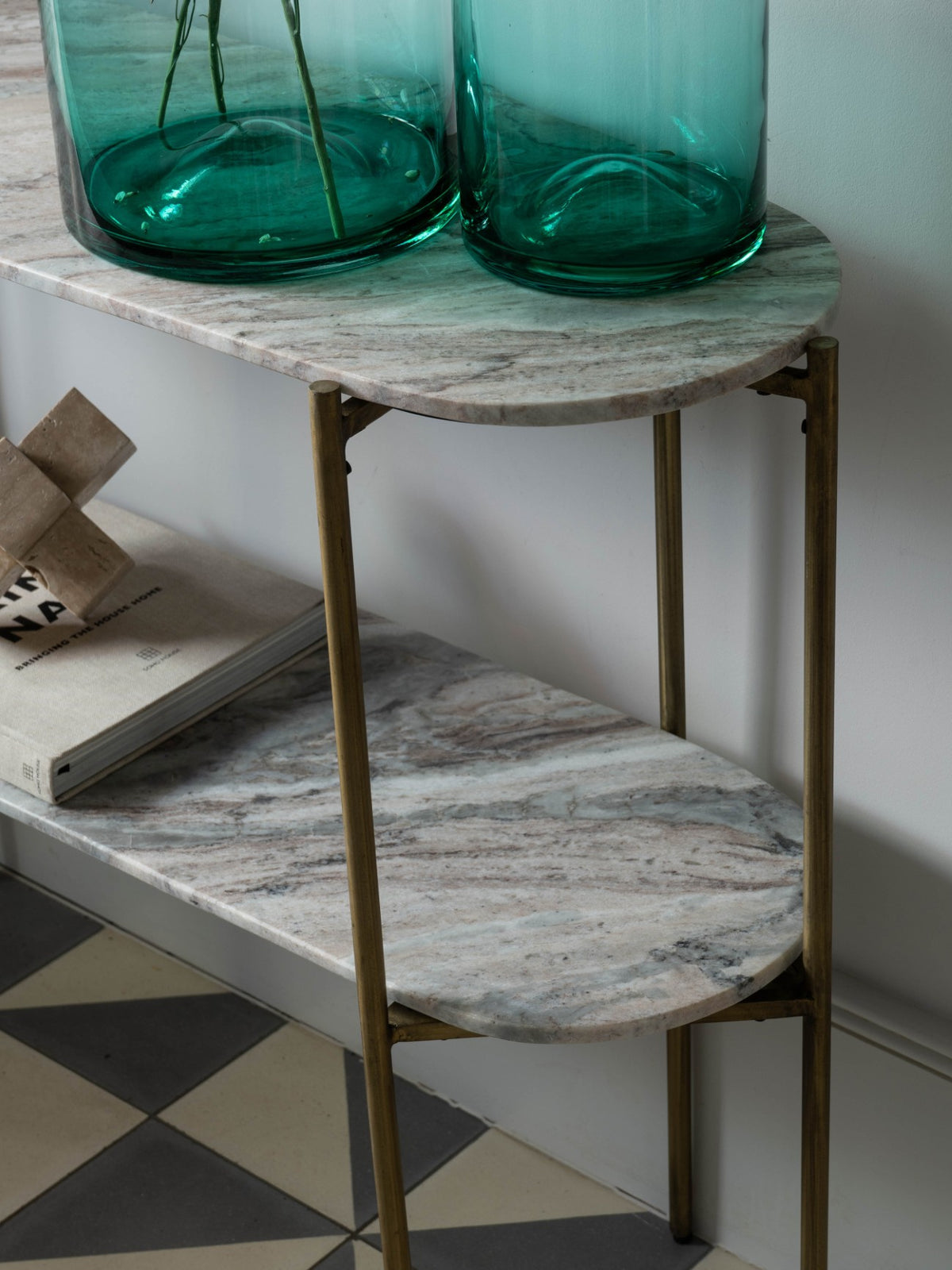 Tyndall Marble Top and Base Console Table