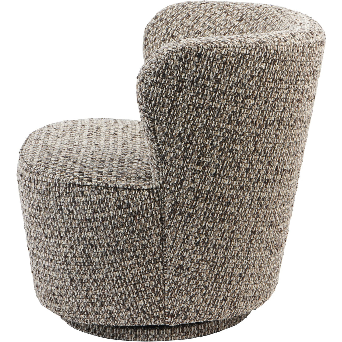 Tamsin Textured Slub Swivel Chair Mocha