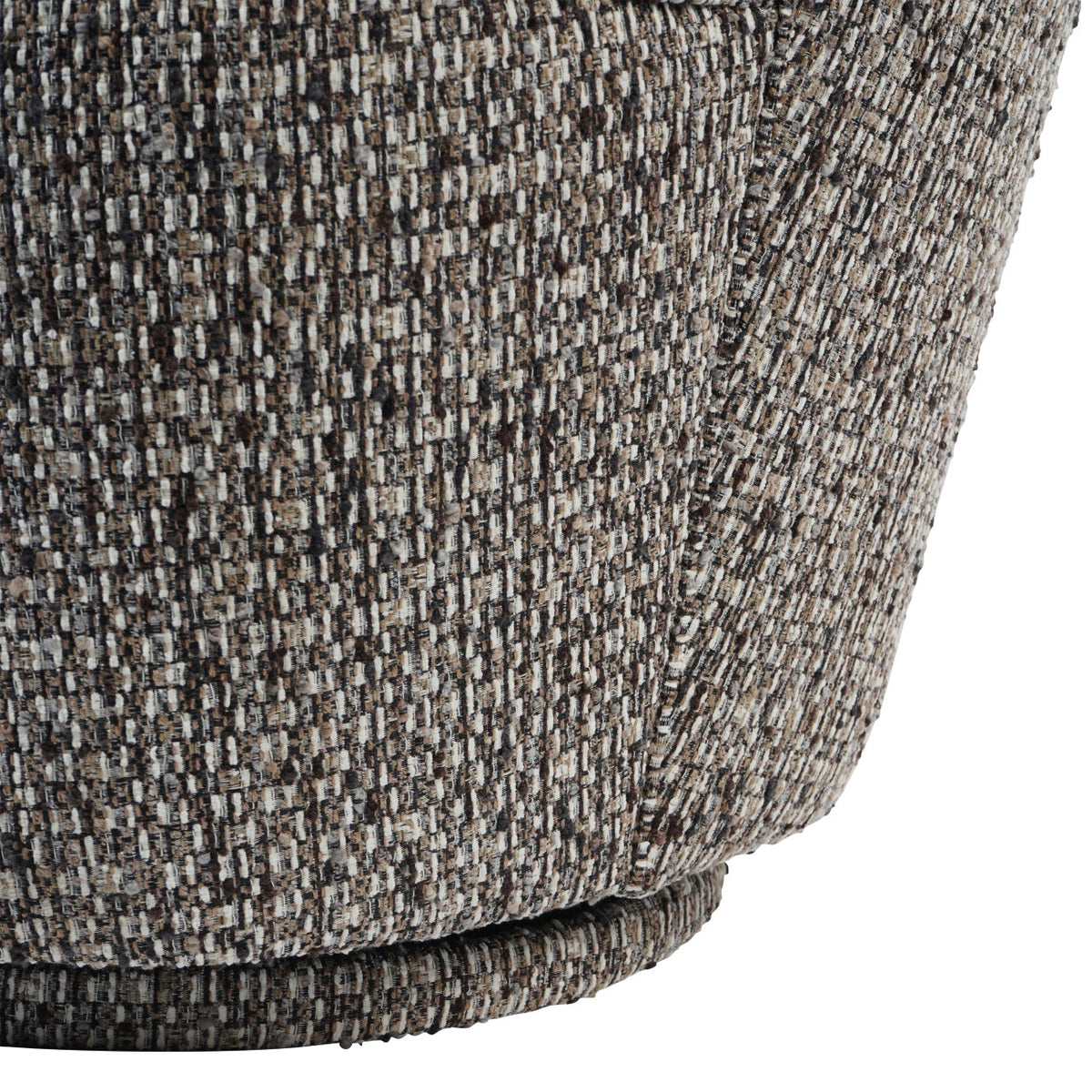 Tamsin Textured Slub Swivel Chair Mocha