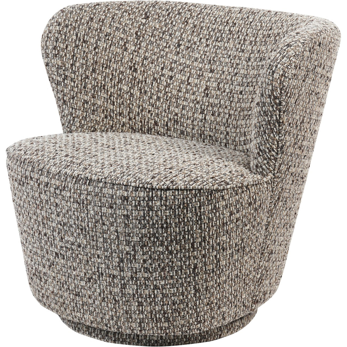Tamsin Textured Slub Swivel Chair Mocha