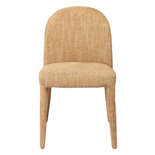 Lennox Pair of Upholstered Dining Chairs in Wheat
