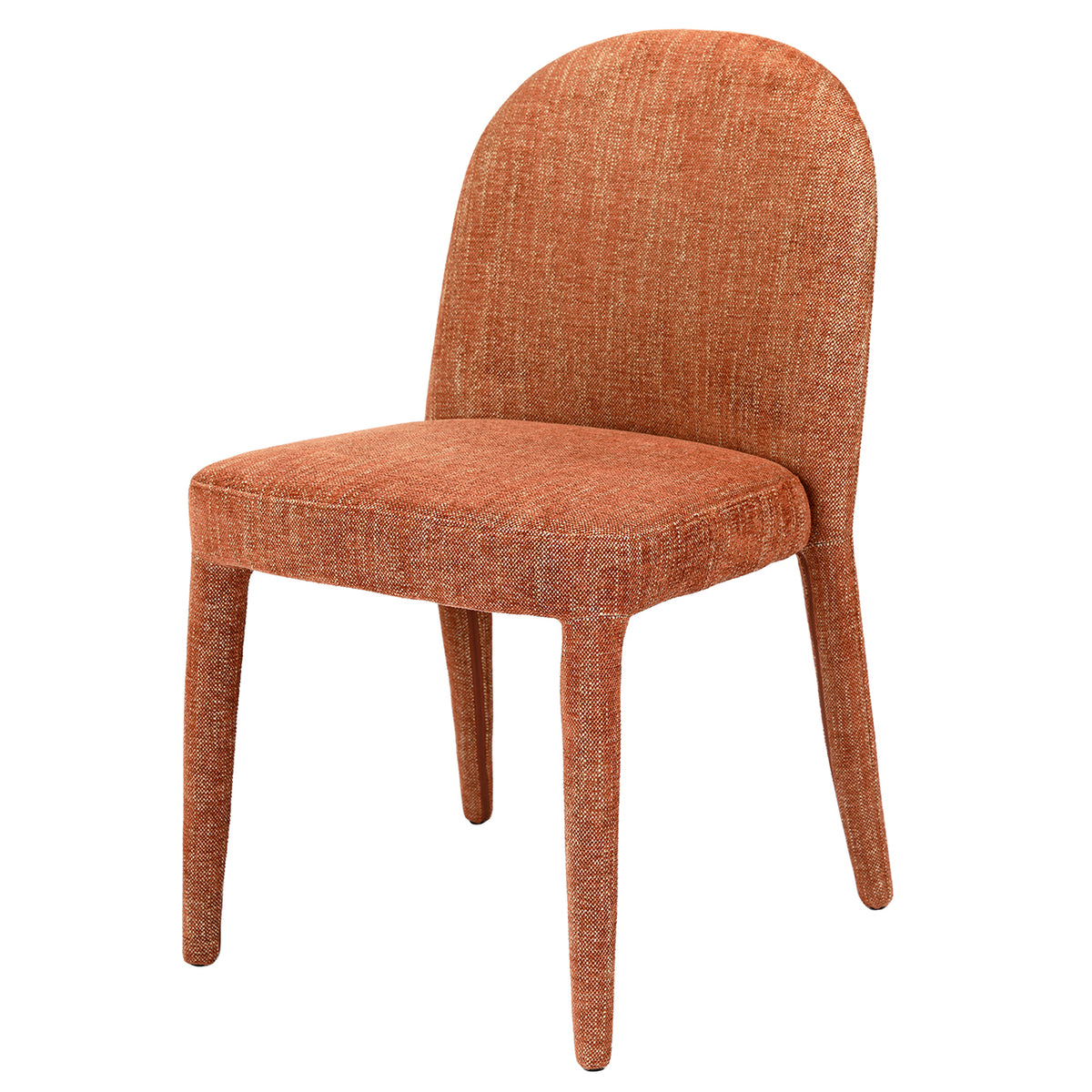 Lennox Pair of Upholstered Dining Chairs in Brown