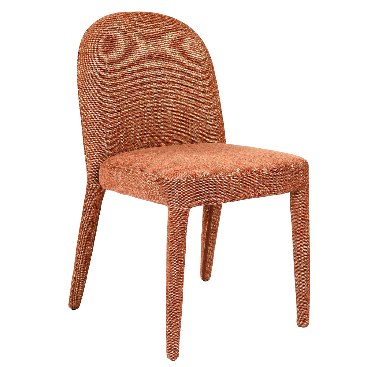 Lennox Pair of Upholstered Dining Chairs in Brown