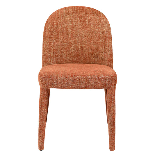 Lennox Pair of Upholstered Dining Chairs in Brown