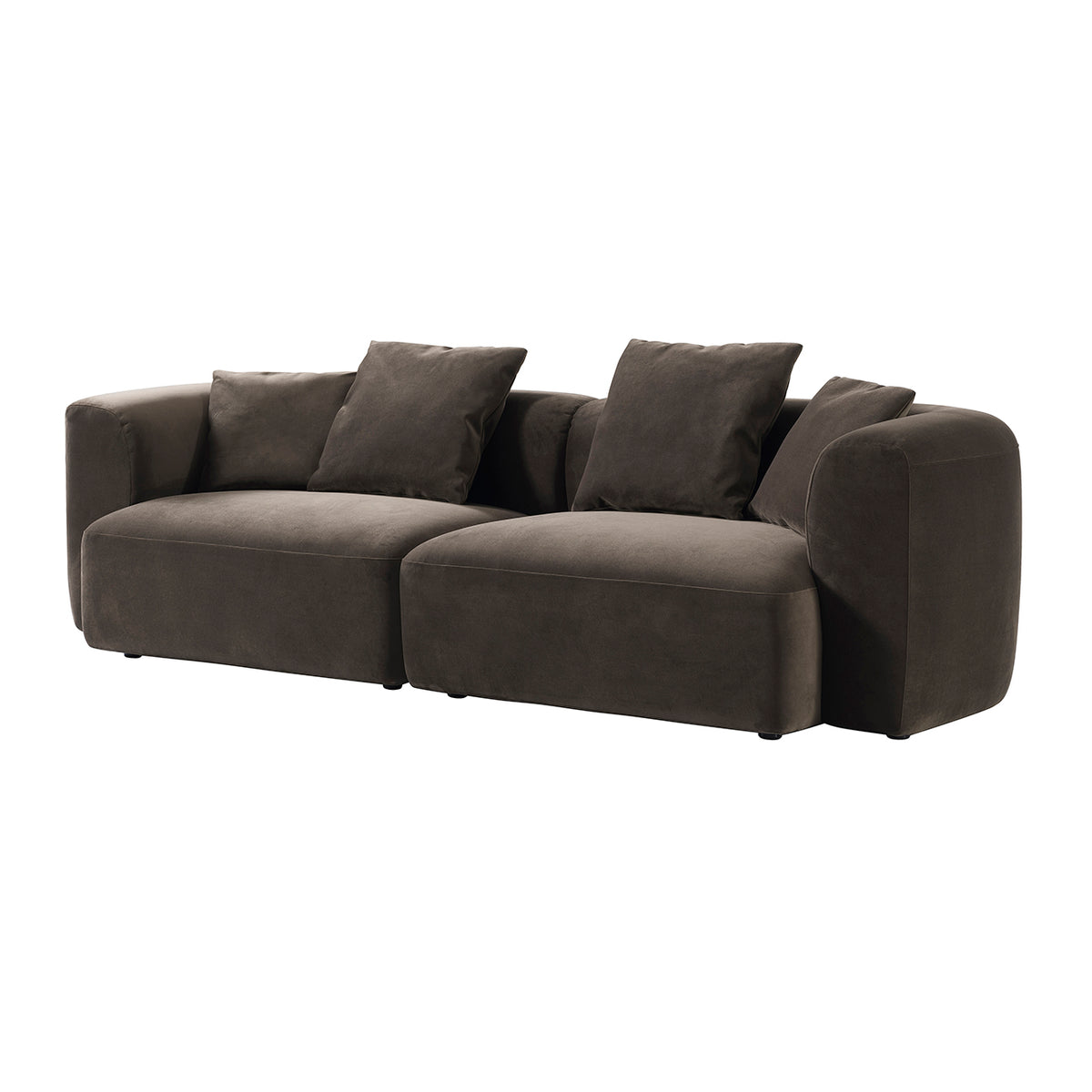 Seaton Sofa In Brown Velvet