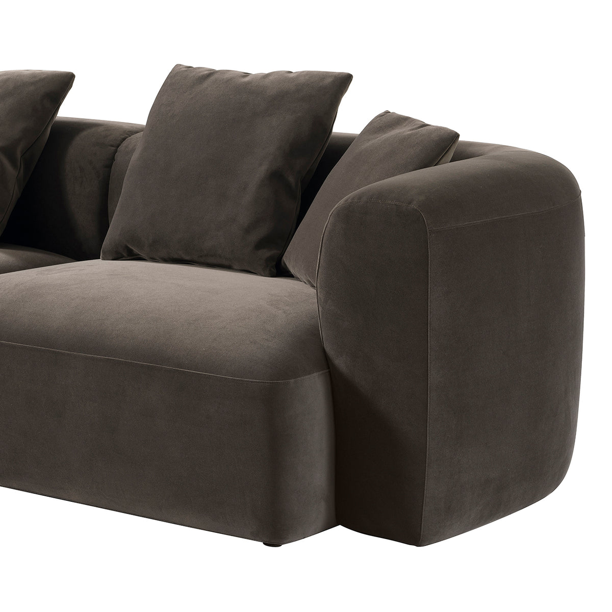 Seaton Sofa In Brown Velvet