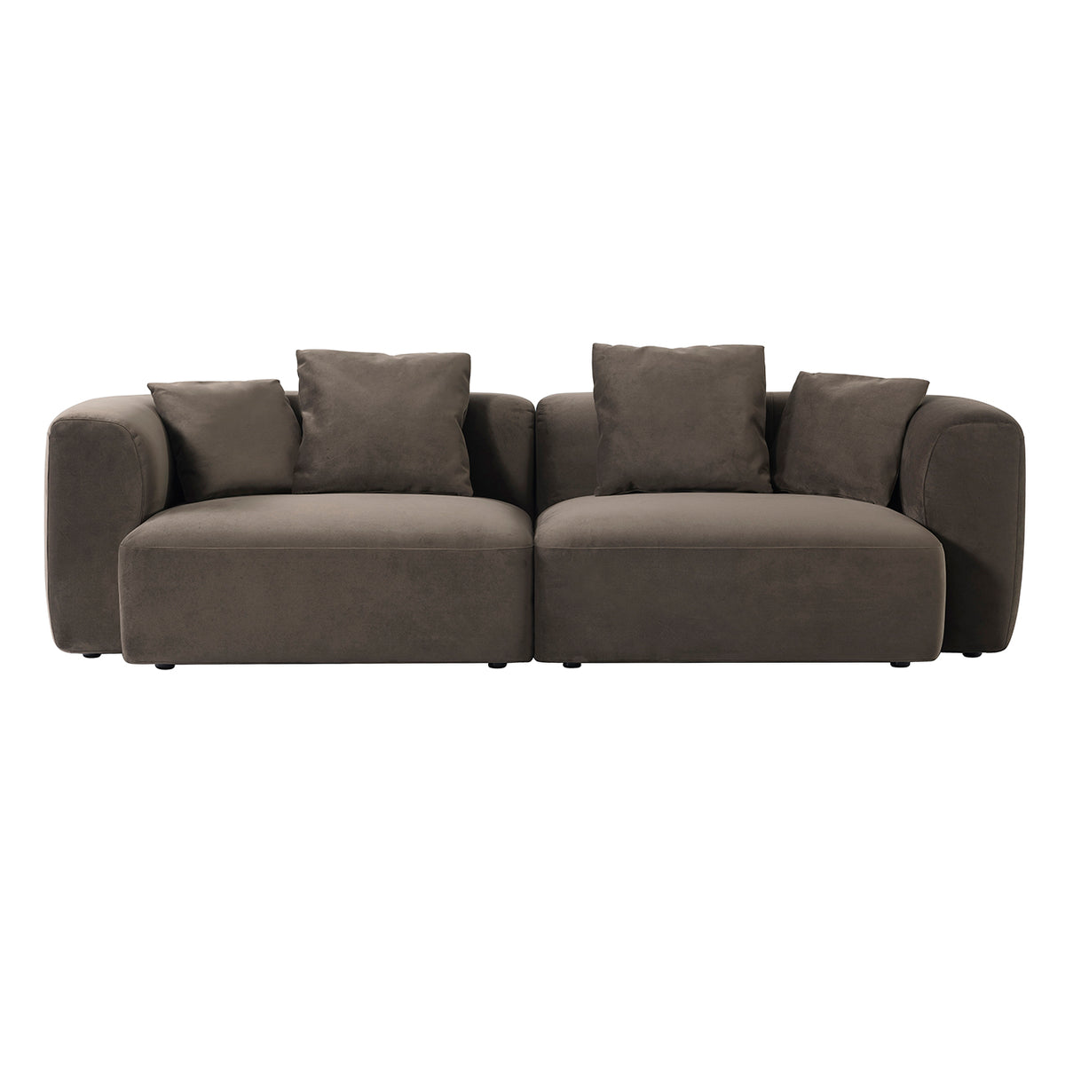 Seaton Sofa In Brown Velvet