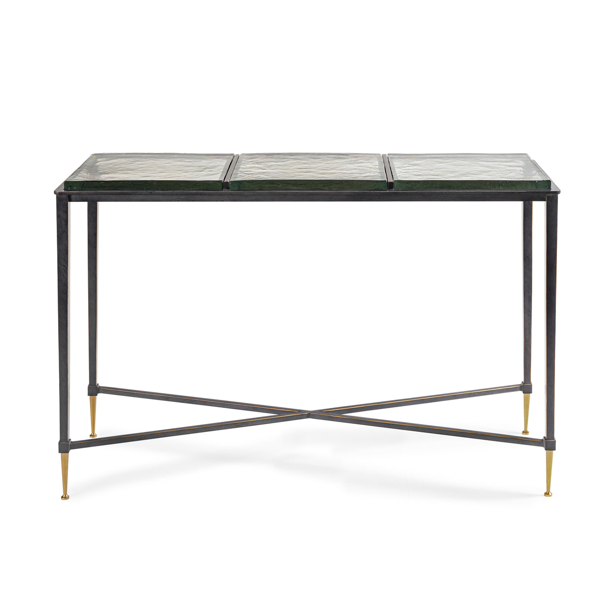 Rosalind Square Glass Console Table